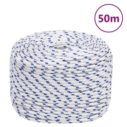 Frânghie de barcă, alb, 8 mm, 50 m, polipropilenă GartenMobel Dekor