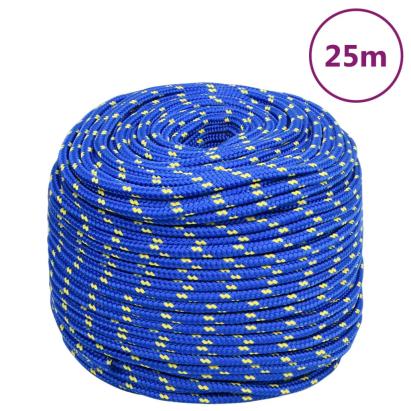 Frânghie de barcă, albastru, 8 mm, 25 m, polipropilenă GartenMobel Dekor