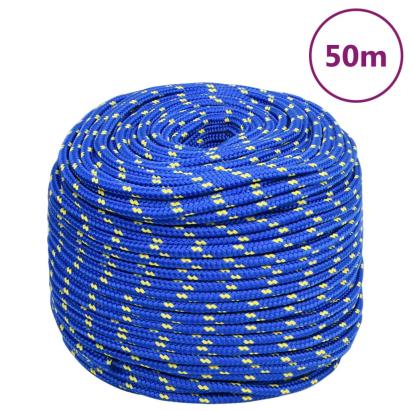 Frânghie de barcă, albastru, 8 mm, 50 m, polipropilenă GartenMobel Dekor