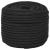 Frânghie de barcă, negru complet, 12 mm, 100 m, polipropilenă GartenMobel Dekor