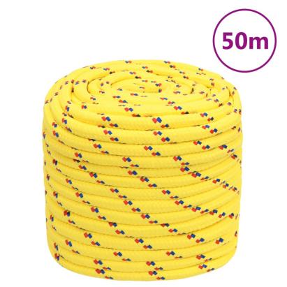 Frânghie de barcă, galben, 18 mm, 50 m, polipropilenă GartenMobel Dekor