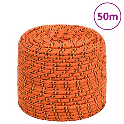 Frânghie de barcă, portocaliu, 8 mm, 50 m, polipropilenă GartenMobel Dekor