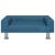 Canapea pentru copii, albastru, 70x45x26,5 cm, catifea GartenMobel Dekor