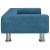 Canapea pentru copii, albastru, 70x45x26,5 cm, catifea GartenMobel Dekor