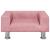 Canapea pentru copii, roz, 50x40x26,5 cm, catifea GartenMobel Dekor