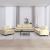 Set de canapele, 3 piese, crem, material GartenMobel Dekor