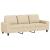 Set de canapele, 3 piese, crem, material GartenMobel Dekor