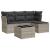 Set canapele de grădină cu perne, 5 piese gri deschis poliratan GartenMobel Dekor