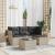 Set canapele de grădină cu perne, 5 piese gri deschis poliratan GartenMobel Dekor