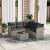 Set canapele de grădină cu perne, 6 piese gri deschis poliratan GartenMobel Dekor