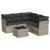 Set canapele de grădină cu perne, 6 piese gri deschis poliratan GartenMobel Dekor