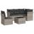 Set canapele de grădină cu perne, 6 piese gri deschis poliratan GartenMobel Dekor