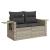 Set canapele de grădină cu perne, 6 piese gri deschis poliratan GartenMobel Dekor