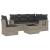 Set canapele de grădină cu perne, 6 piese gri deschis poliratan GartenMobel Dekor