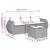 Set canapea de grădină cu perne, 4 piese, gri deschis poliratan GartenMobel Dekor