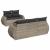 Set canapele de grădină cu perne, 6 piese gri deschis poliratan GartenMobel Dekor