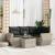 Set canapele de grădină cu perne, 5 piese gri deschis poliratan GartenMobel Dekor