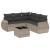 Set canapele de grădină cu perne, 6 piese gri deschis poliratan GartenMobel Dekor