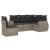 Set canapele de grădină cu perne, 5 piese gri deschis poliratan GartenMobel Dekor