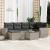 Set canapele de grădină cu perne, 7piese gri deschis poliratan GartenMobel Dekor