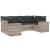 Set canapele de grădină cu perne, 6 piese gri deschis poliratan GartenMobel Dekor