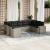 Set canapele de grădină cu perne, 9 piese gri deschis poliratan GartenMobel Dekor
