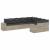 Set canapele de grădină cu perne, 9 piese gri deschis poliratan GartenMobel Dekor