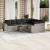 Set canapele de grădină cu perne 10 piese gri deschis poliratan GartenMobel Dekor