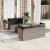 Set canapele de grădină cu perne, 6 piese gri deschis poliratan GartenMobel Dekor