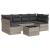 Set canapele de grădină cu perne, 7piese gri deschis poliratan GartenMobel Dekor