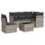 Set canapele de grădină cu perne, 6 piese gri deschis poliratan GartenMobel Dekor