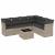 Set canapele de grădină cu perne, 7piese gri deschis poliratan GartenMobel Dekor