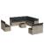 Set canapele de grădină cu perne, 12piese gri deschis poliratan GartenMobel Dekor
