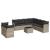 Set canapele de grădină cu perne 10 piese gri deschis poliratan GartenMobel Dekor