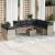 Set canapele de grădină cu perne 10 piese gri deschis poliratan GartenMobel Dekor