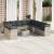 Set canapele de grădină cu perne, 12piese gri deschis poliratan GartenMobel Dekor