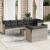 Set canapele de grădină cu perne, 9 piese gri deschis poliratan GartenMobel Dekor