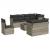 Set canapele de grădină cu perne, 9 piese gri deschis poliratan GartenMobel Dekor