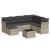 Set mobilier de grădină cu perne, 8 piese gri deschis poliratan GartenMobel Dekor