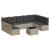 Set canapele de grădină cu perne 10 piese gri deschis poliratan GartenMobel Dekor