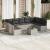 Set canapele de grădină cu perne 10 piese gri deschis poliratan GartenMobel Dekor
