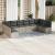 Set canapele de grădină cu perne 10 piese gri deschis poliratan GartenMobel Dekor