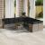 Set canapele de grădină cu perne, 11 piese, gri, poliratan GartenMobel Dekor