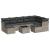 Set canapele de grădină cu perne 10 piese gri deschis poliratan GartenMobel Dekor