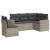 Set canapele de grădină cu perne, 5 piese gri deschis poliratan GartenMobel Dekor