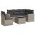 Set canapele de grădină cu perne, 6 piese gri deschis poliratan GartenMobel Dekor