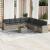 Set canapele de grădină cu perne 10 piese gri deschis poliratan GartenMobel Dekor