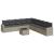 Set canapele de grădină cu perne 10 piese gri deschis poliratan GartenMobel Dekor