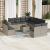Set canapele de grădină cu perne, 12piese gri deschis poliratan GartenMobel Dekor
