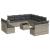Set canapele de grădină cu perne, 12piese gri deschis poliratan GartenMobel Dekor